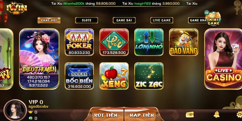 Hướng dẫn nạp và rút tiền tại iwin an toàn